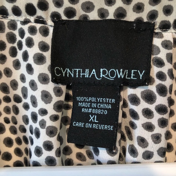 EUC Cynthia Rowley XL Sleeveless Blouse - Picture 3 of 3